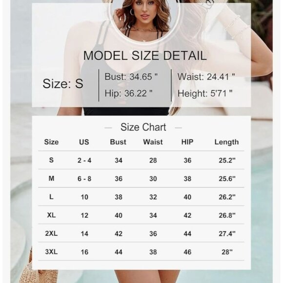 BMJL Womens Black One-Piece Swimsuit Lace-Up Front Cross Back Straps Size Large - Picture 10 of 12